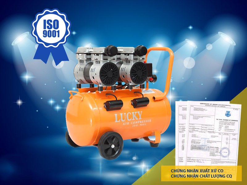 Máy nén khí không dầu Lucky H50L đáp ứng mọi tiêu chuẩn về chất lượng