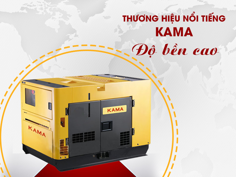 Máy phát điện Kama có độ bền làm việc cao