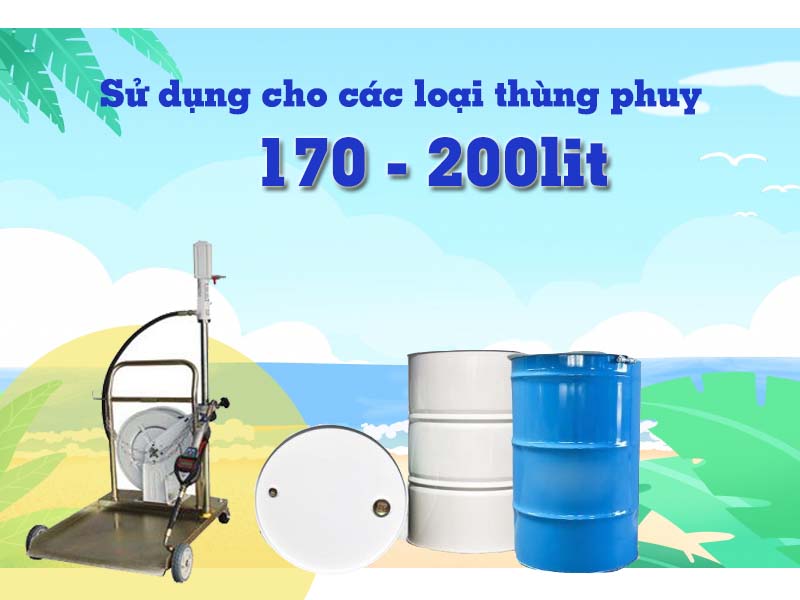 máy bơm xăng, hóa chất, bơm dầu thùng phuy HPMM HG-2991A cho thùng phuy dung tích lớn
