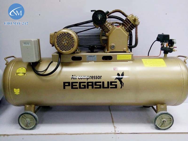 Máy nén khí 2 cấp Pegasus TM-V-0.25/12.5-180L 3HP/380V dung tích bình chứa lớn