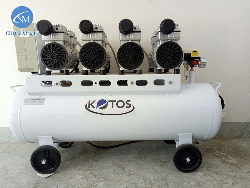 Máy nén khí không dầu Kotos HD750x4/4HP/120L/220V an toàn