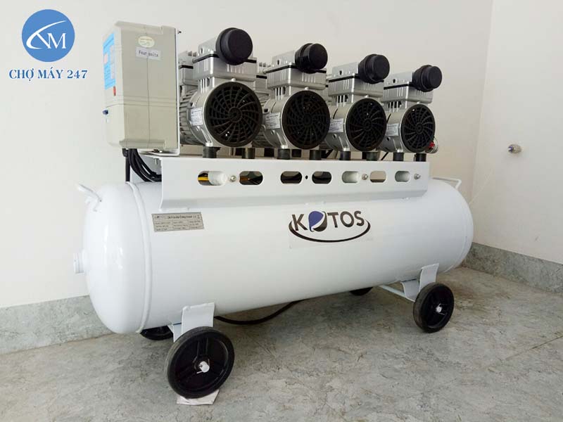 Máy nén khí không dầu Kotos HD750x4/4HP/120L/220V thiết kế tinh tế