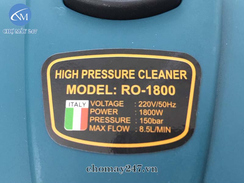 Máy rửa xe áp lực cao Romano RO-1800 giá rẻ