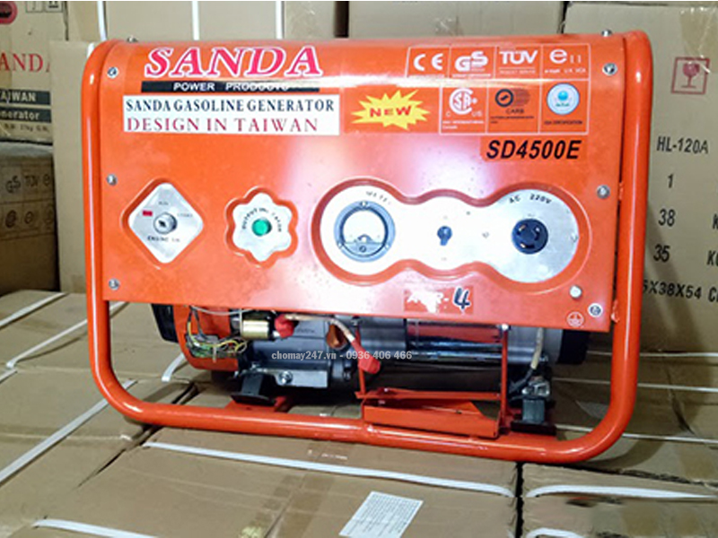 Máy phát điện mini gia đình Sanda SD4500E