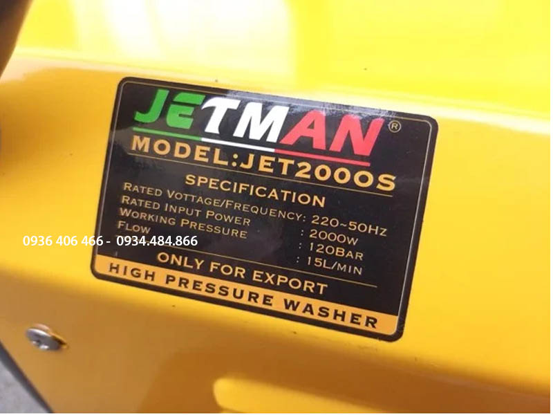 Máy rửa xe áp lực cao Jetman Jet 2000S