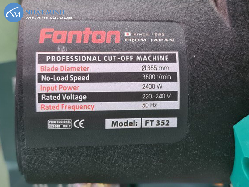 Máy cắt sắt 2400W Fanton FT-352