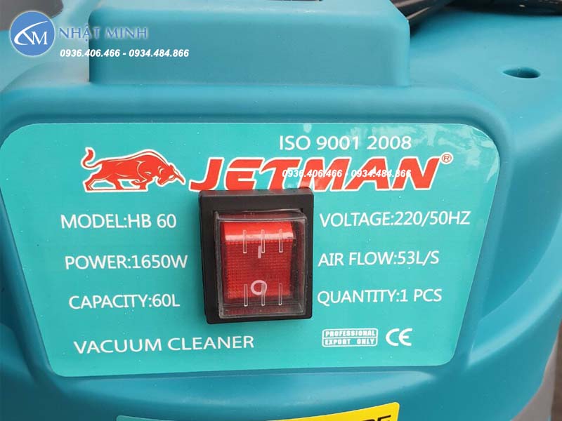 Máy hút bụi công nghiệp 60 lít Jetman HB60