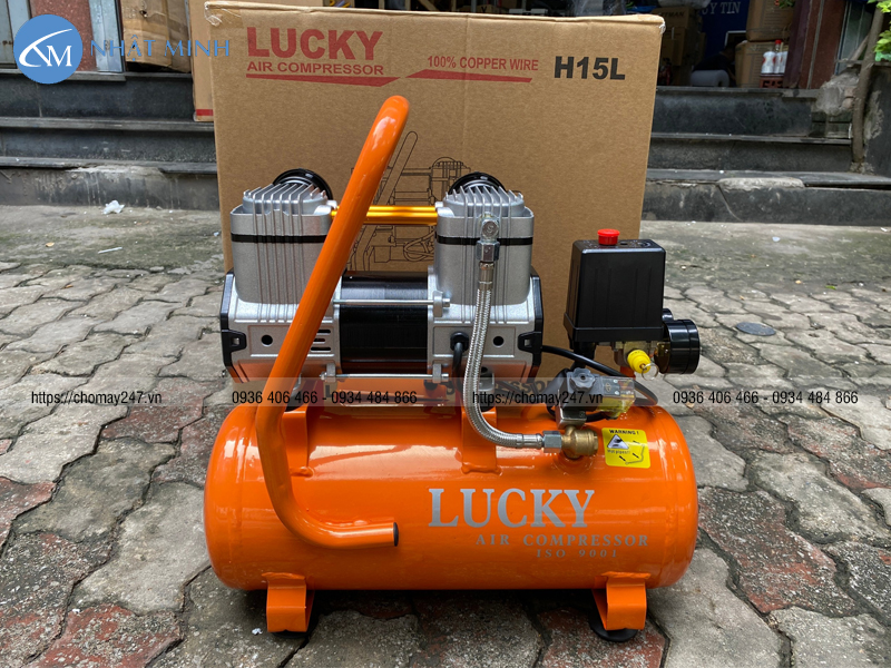 Máy nén khí mini không dầu Lucky H15L