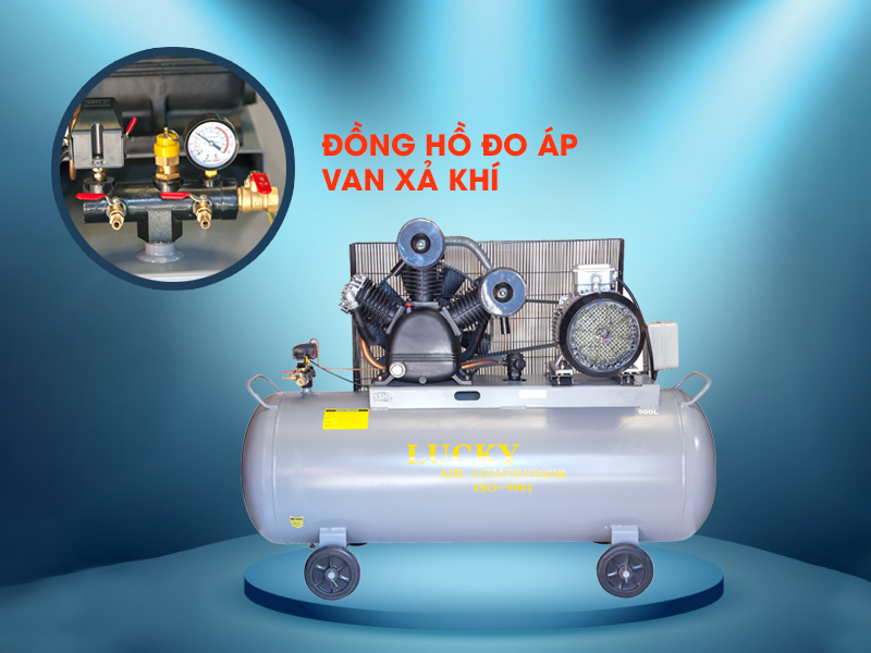 Hệ thống đảm bảo an toàn của máy nén khí H15-1.1/12.5 