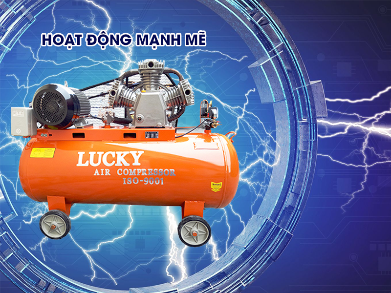 Máy nén khí Lucky FXL-1.0/8 công suất lớn đầu nén 3 piston