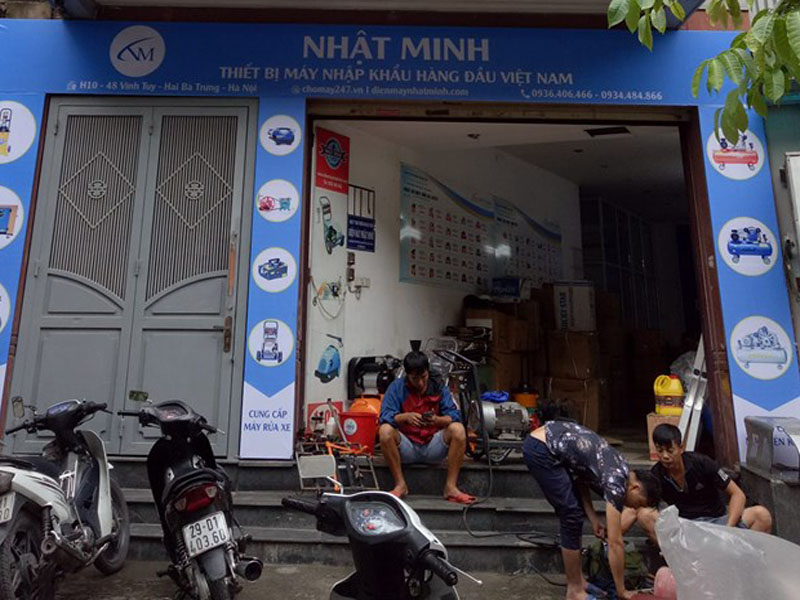 Địa chỉ bán đầu máy nén khí mini không dầu tại Hà Nội