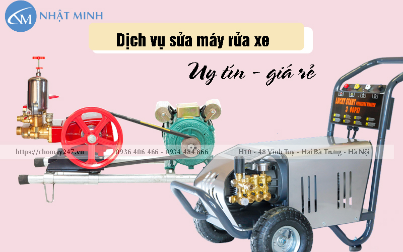 Dịch vụ sửa máy rửa xe tận nơi, uy tín tại Hà Nội