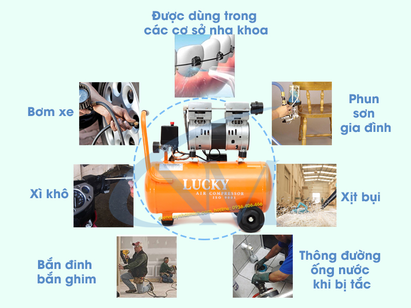 Địa chỉ cho thuê máy nén khí ở Hà Nội nhiều mẫu mã, giá rẻ