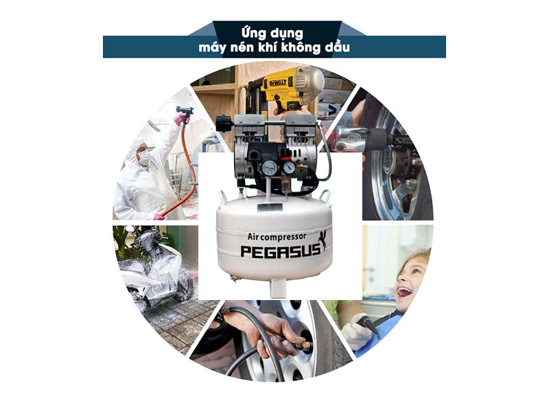 Tổng hợp giá máy nén khí không dầu 2HP thương hiệu uy tín