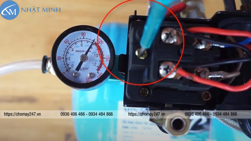 Cách chỉnh rơ le áp suất máy nén khí có kèm video chi tiết
