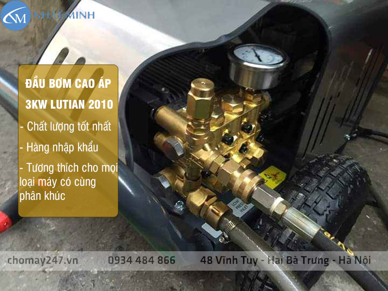 Cần mua đầu máy rửa xe cao áp 3kw 2010 Lutian