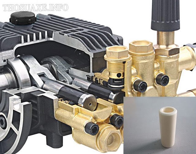 Sửa chữa đầu máy rửa xe cao áp tại Hà Nội - BH 6 tháng