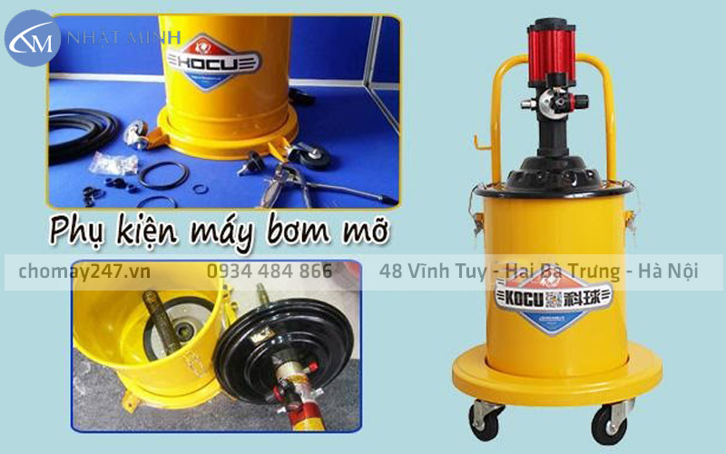 Tại sao nên chọn máy bơm mỡ khí nén cho tiệm sửa xe ?