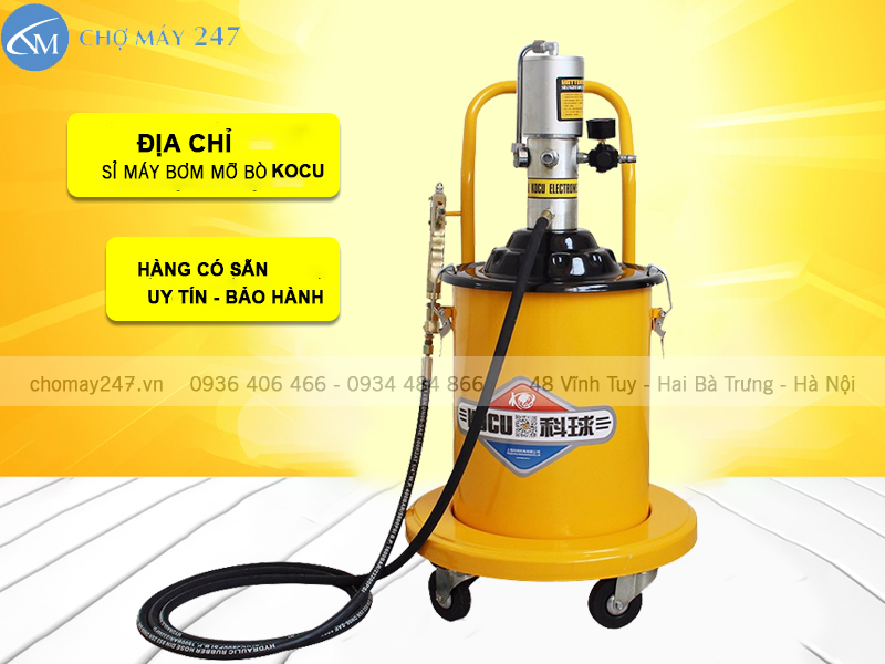 Máy bơm mỡ 20 lít dùng trong công việc gì ?